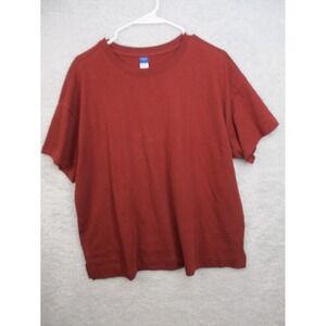 Old Navy Men's Vintage Tee Shirt Large L Maroon 100% Cotton Soft Casual T-Shirt